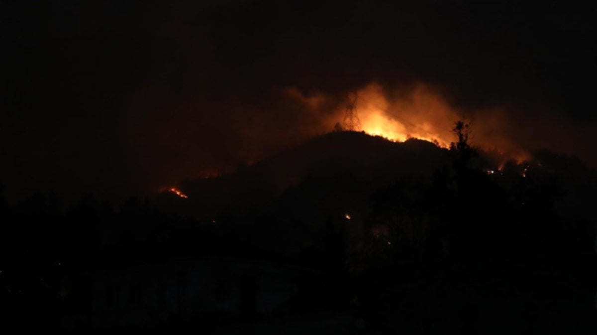 Trabzon’da şiddetli fırtına nedeniyle farklı ilçelerde orman yangınları çıktı