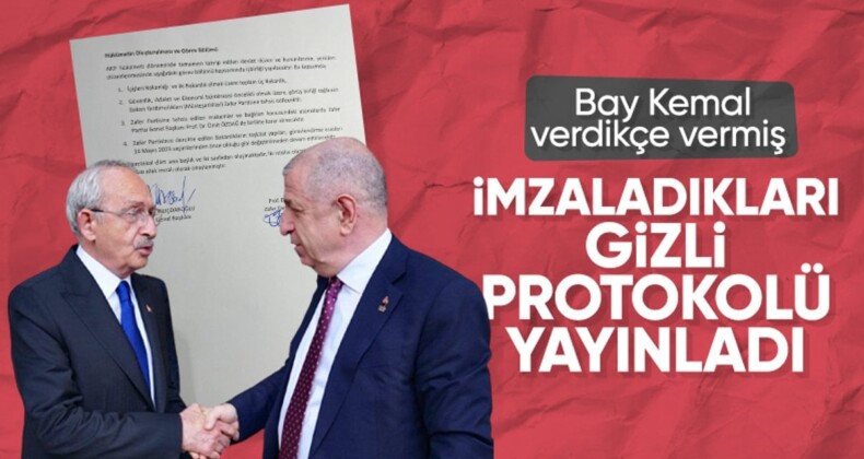 Ümit Özdağ, Kılıçdaroğlu ile imzaladığı gizli protokolü ifşa etti