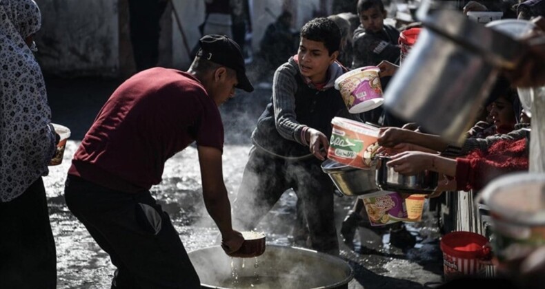 570 binden fazla Gazzeli felaket düzeyindeki açlıkla karşı karşıya