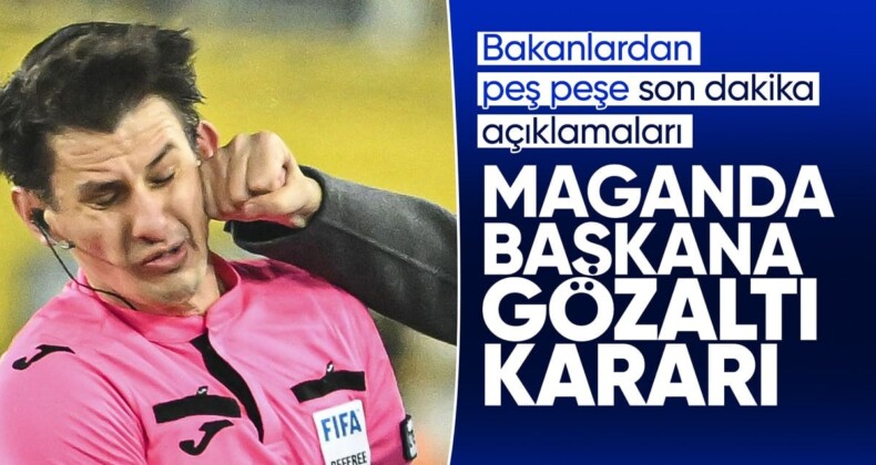 Ankaragücü Başkanı Faruk Koca hakeme yumruk attı! Saldırganlar hakkında gözaltı kararı verildi