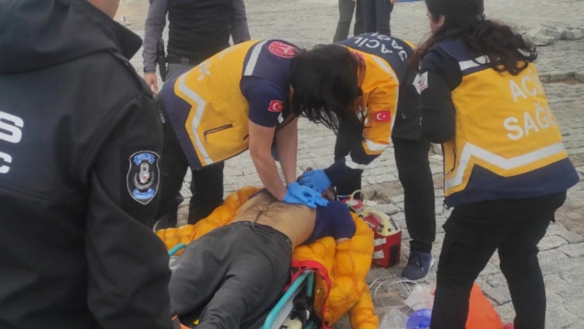 Antalya’da falezlerden denize düştü! 30 dakikalık kalp masajıyla hayata tutundu