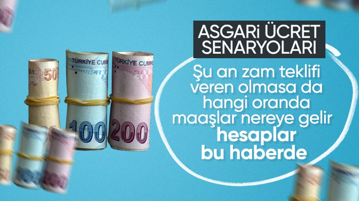 Asgari ücrette sona doğru! İşte zam senaryolarına göre ücretler…
