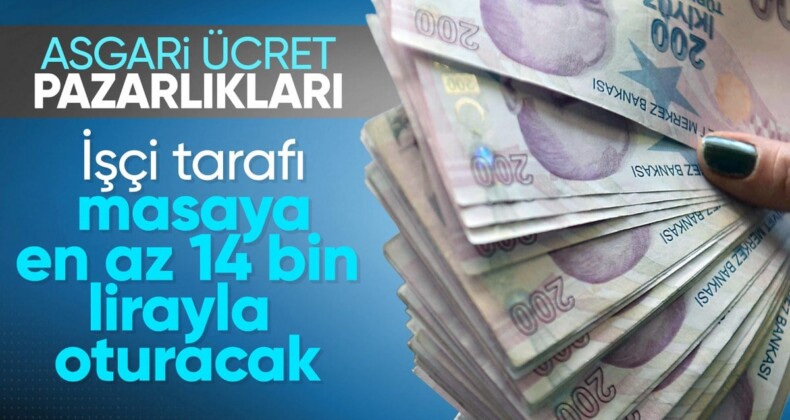 Asgari ücrette zam pazarlıkları başlıyor! TÜRK-İŞ’in alt sınırı 14 bin TL…