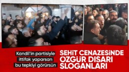 CHP lideri Özgür Özel’e şehit cenazesinde tepki! ‘Özgür dışarı’