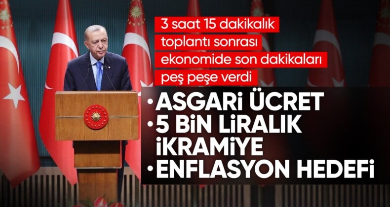 Cumhurbaşkanı Erdoğan’dan kabine sonrası açıklamalar