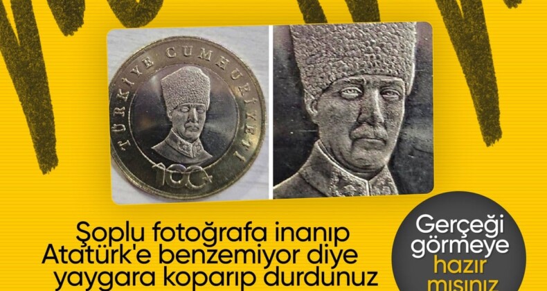 Darphane’den madeni 5 liraların üzerindeki Atatürk rölyefi için açıklama