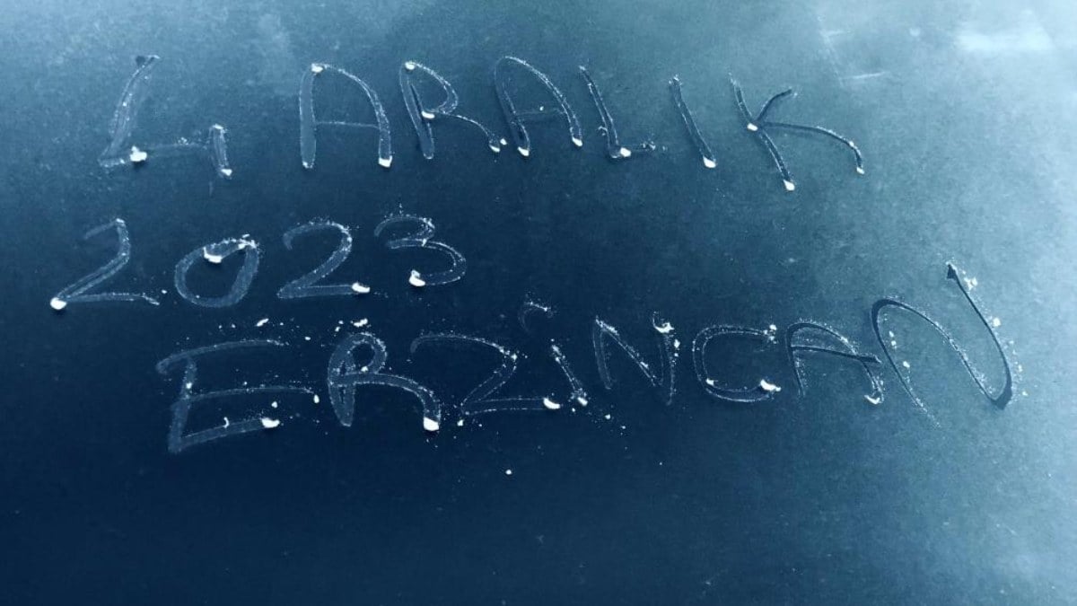 Erzincan buz tuttu! Kara kış kapıyı iyice zorladı..