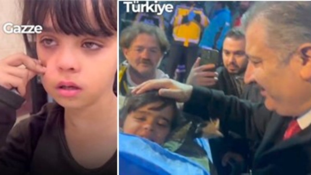 Gazze’den Türkiye’ye getirilen yaralı kıza Bakan Koca’dan özel ilgi