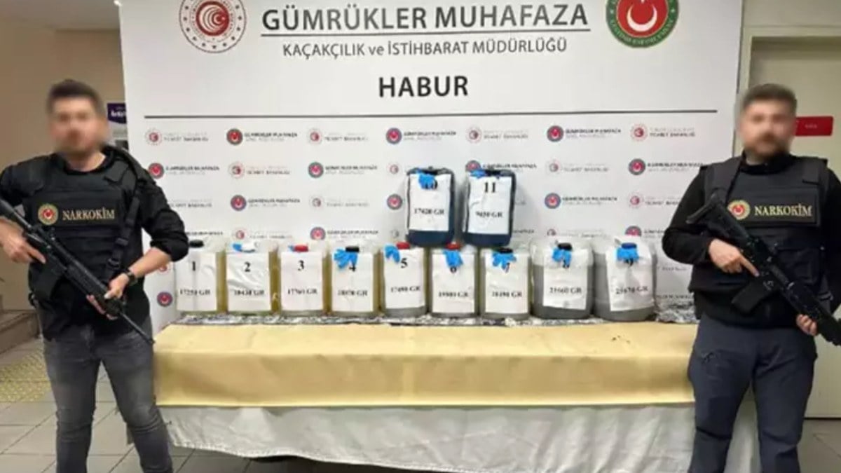 Habur’daki tırda 202 kilo metamfetamin ele geçirildi
