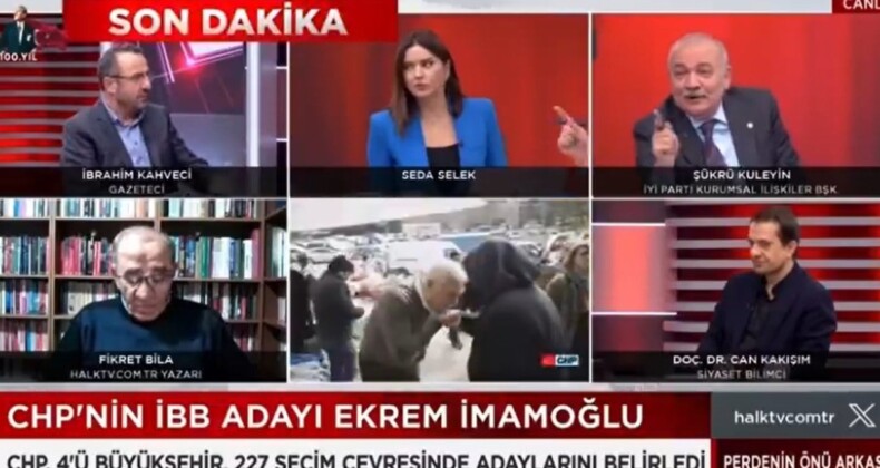 Halk TV canlı yayınında stüdyo sessizliğe büründü! İyi Partili Şükrü Kuleyin’in CHP sorusuna cevap veremediler