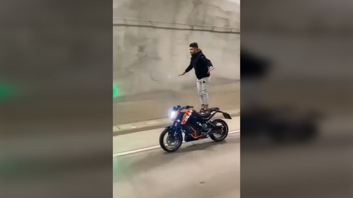 İstanbul Üsküdar’da tehlikeli hareketler yapan motosikletliye 10 bin 449 lira ceza kesildi