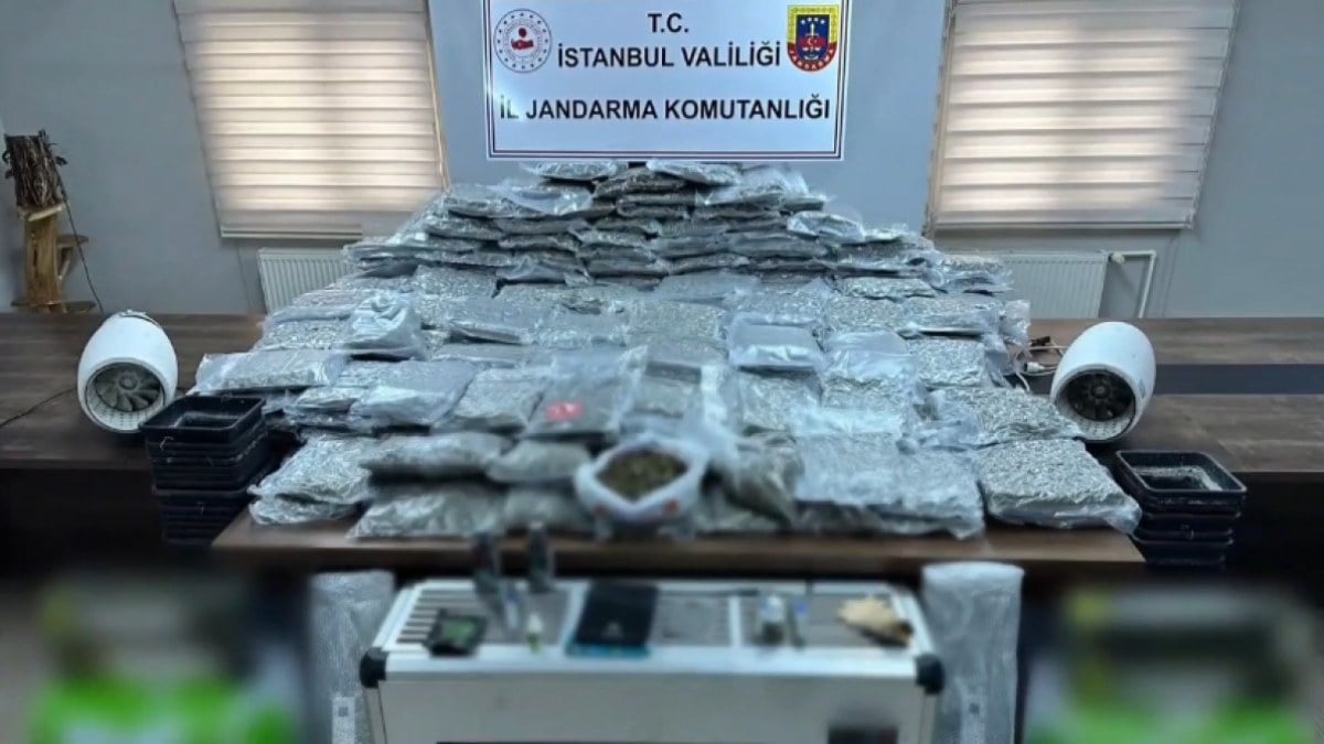 İstanbul’da uyuşturucu serasına çevrilen villaya baskın