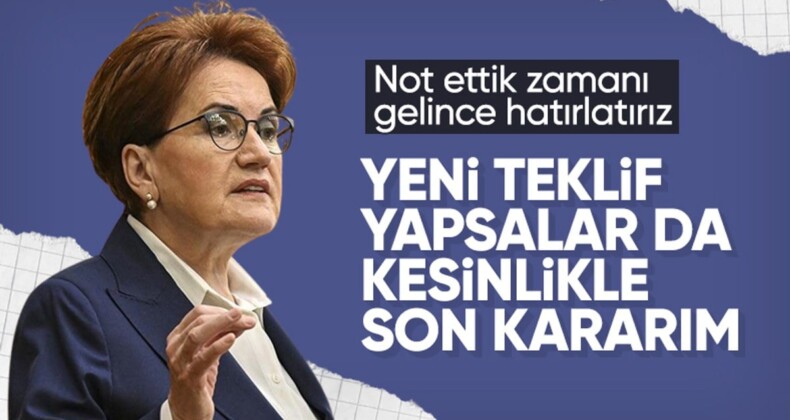 İyi Parti’den CHP’ye ikinci veto: Hayır diyeceğiz, son kararımız!