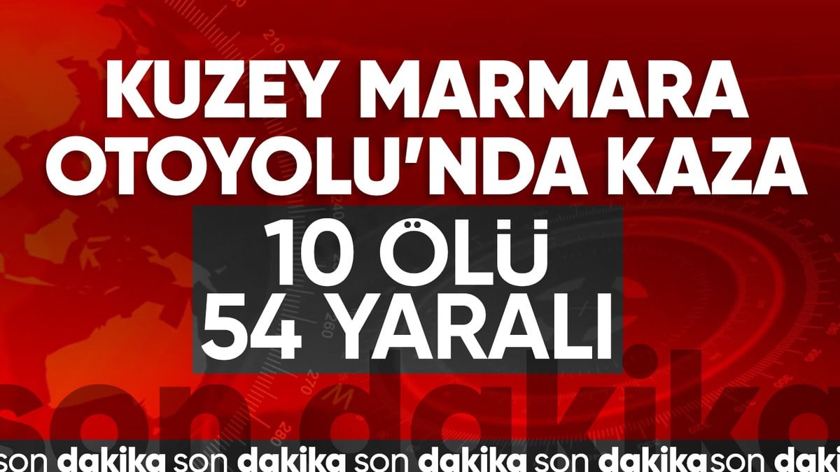 Kuzey Marmara Otoyolu’nda zincirleme kaza meydana geldi