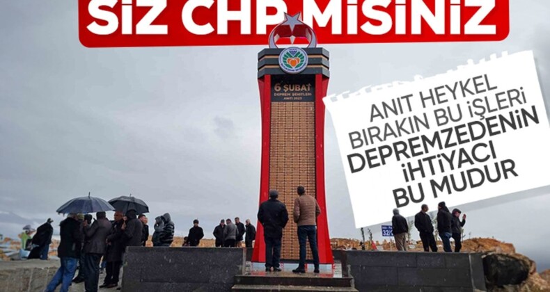 Malatya Büyükşehir Belediyesi depremde hayatını kaybedenler için anıt yaptırdı