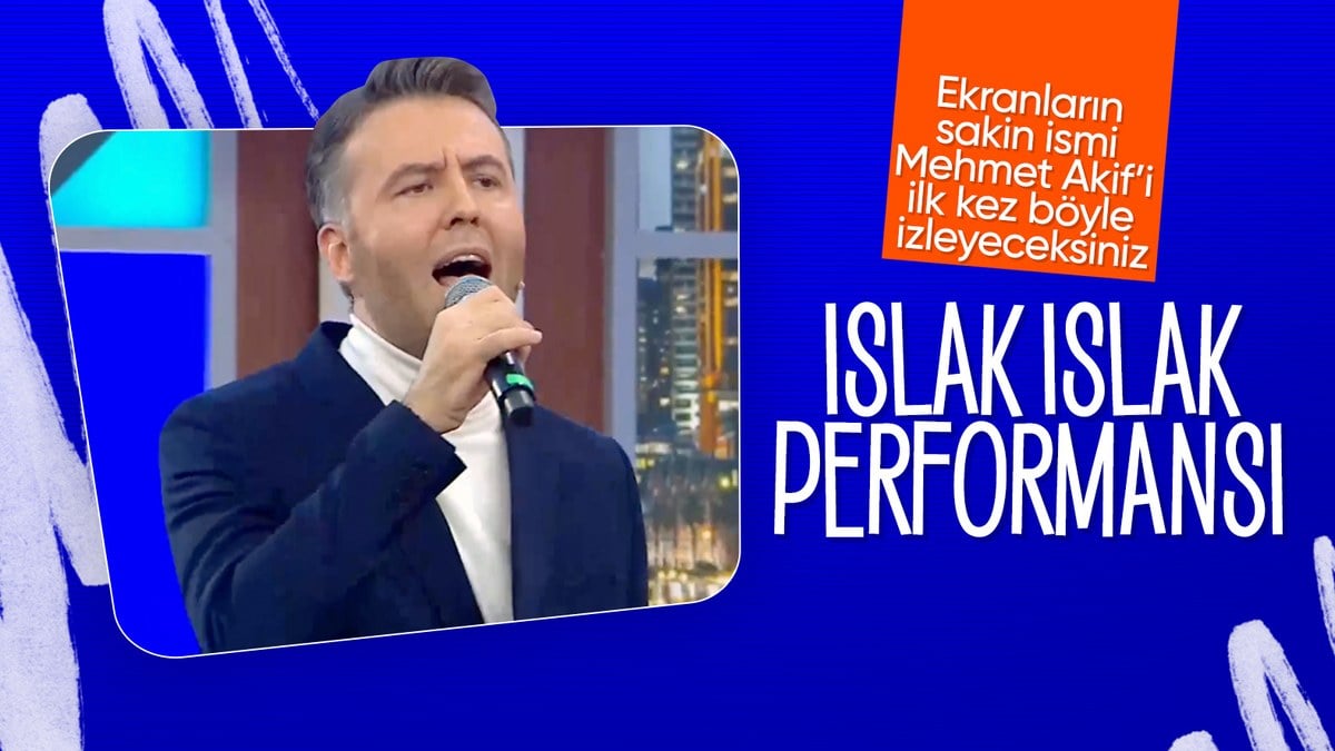 Mehmet Akif Ersoy’dan “Islak ıslak” performansı! Dinleyen hayran kaldı…