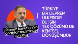 Mehmet Özhaseki’den deprem açıklaması: Tek çözümü kentsel dönüşümdür