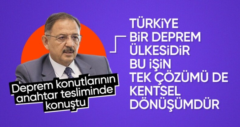 Mehmet Özhaseki’den deprem açıklaması: Tek çözümü kentsel dönüşümdür