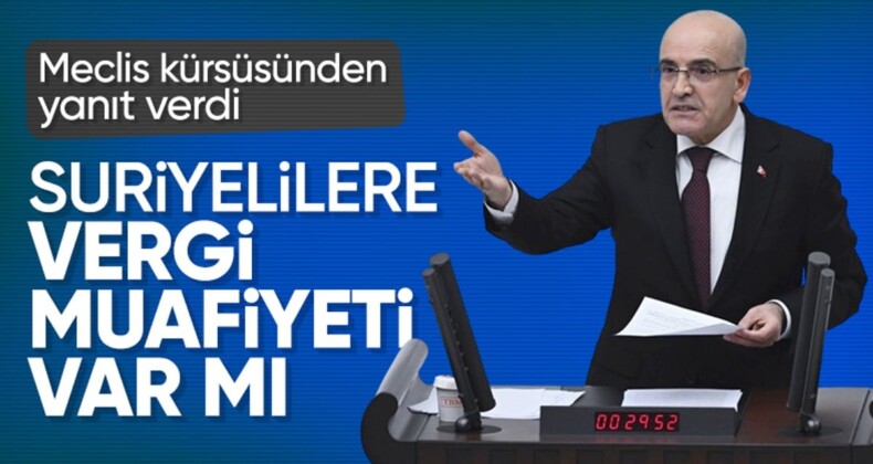 Mehmet Şimşek: Suriyeliler vergi vermek zorundalar ve veriyorlar