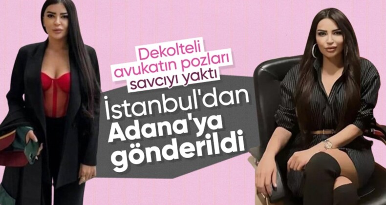 Odasından dekolteli fotoğraf paylaşılan savcı Adana’ya tayin oldu