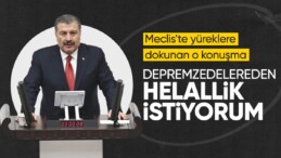 Sağlık Bakanı Fahrettin Koca, 6 Şubat depremleri için helallik istedi