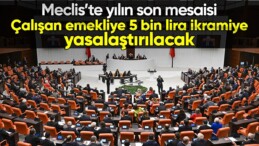 TBMM’de yılın son mesaisinde emekliye 5 bin lira ikramiye yasalaşacak