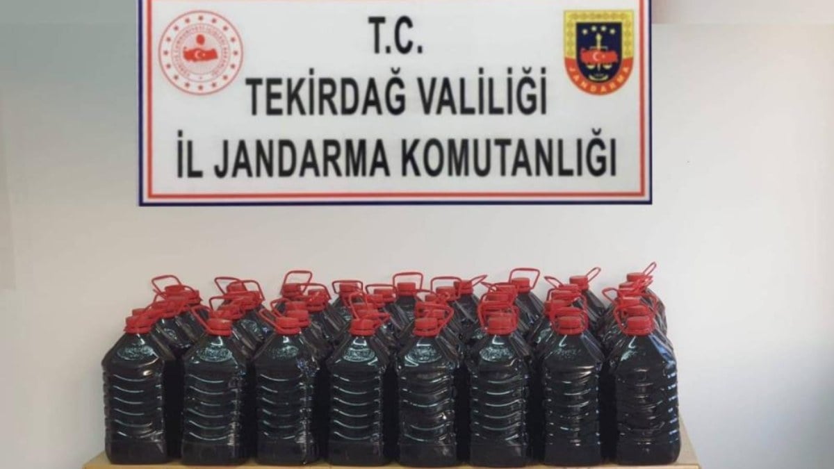 Tekirdağ’da sahte içki operasyonu! 430 litre şarap ele geçirildi