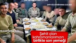 Türkiye şehitlerine veda etti! Kahramanların aynı sofradaki son yemeği ortaya çıktı…