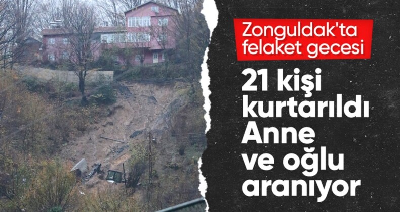 Zonguldak’ta heyelan bilançosu: 2 kişi kayıp, 21 yaralı! Arama çalışmaları sürüyor