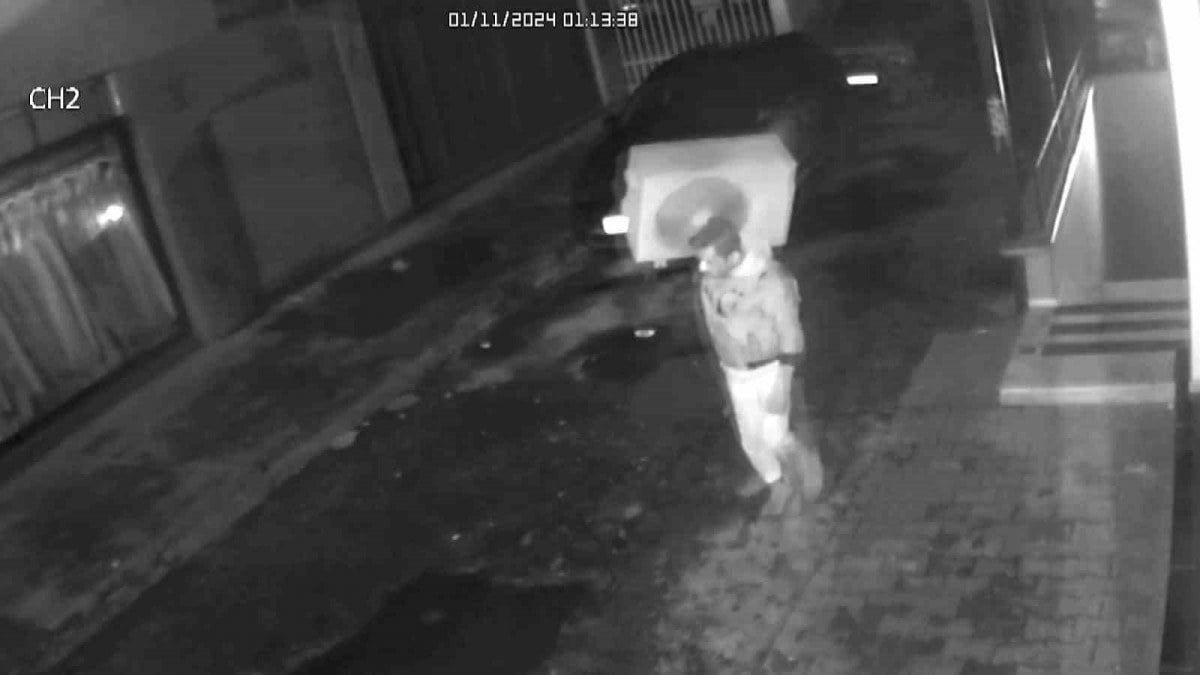 Adana’da klima ünitesi çalan hırsız kilometrelerce sırtında taşıdı: Tutuklandı