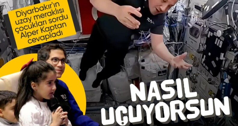 Alper Gezeravcı, Diyarbakırlı çocukların sorularını yanıtladı: ‘Uzayda nasıl uçuyorsun’