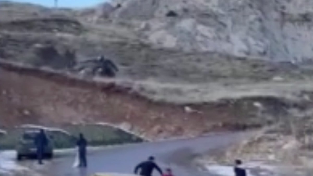 Antalya’da cipin uçurumdan uçtuğu anlar kamerada