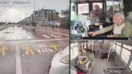 Antalya’da yolcuların korku dolu anları: Halk otobüsü hafif ticari araca çarptı!