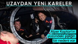 Astronot Alper Gezeravcı kapsülden ‘mutluluk’ fotoğrafı paylaştı