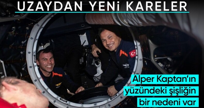 Astronot Alper Gezeravcı kapsülden ‘mutluluk’ fotoğrafı paylaştı