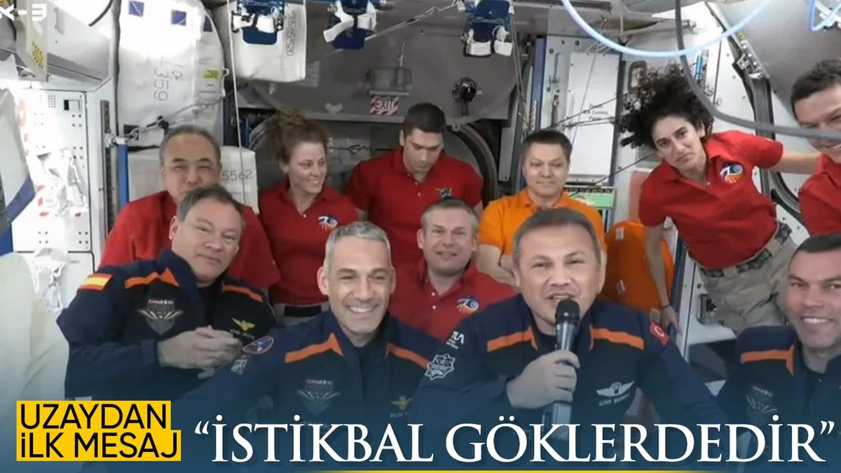 Astronot Alper Gezeravcı’nın Uluslararası Uzay İstasyonu’ndaki tarihi konuşması