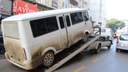 Aydın’da arıza yapan minibüsü yol ortasında bırakan sürücü mahkemeye yetişti