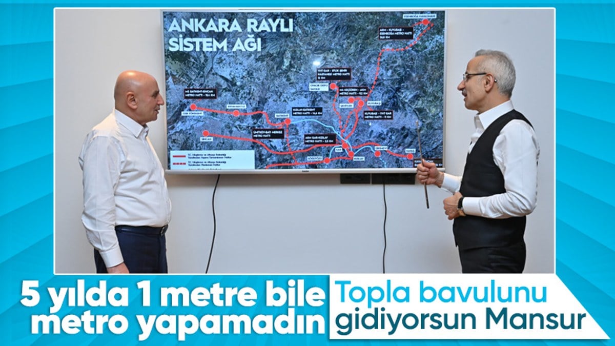 Bakan Uraloğlu, Ankara’nın AK Parti adayı Altınok ile ulaşım projelerini görüştü