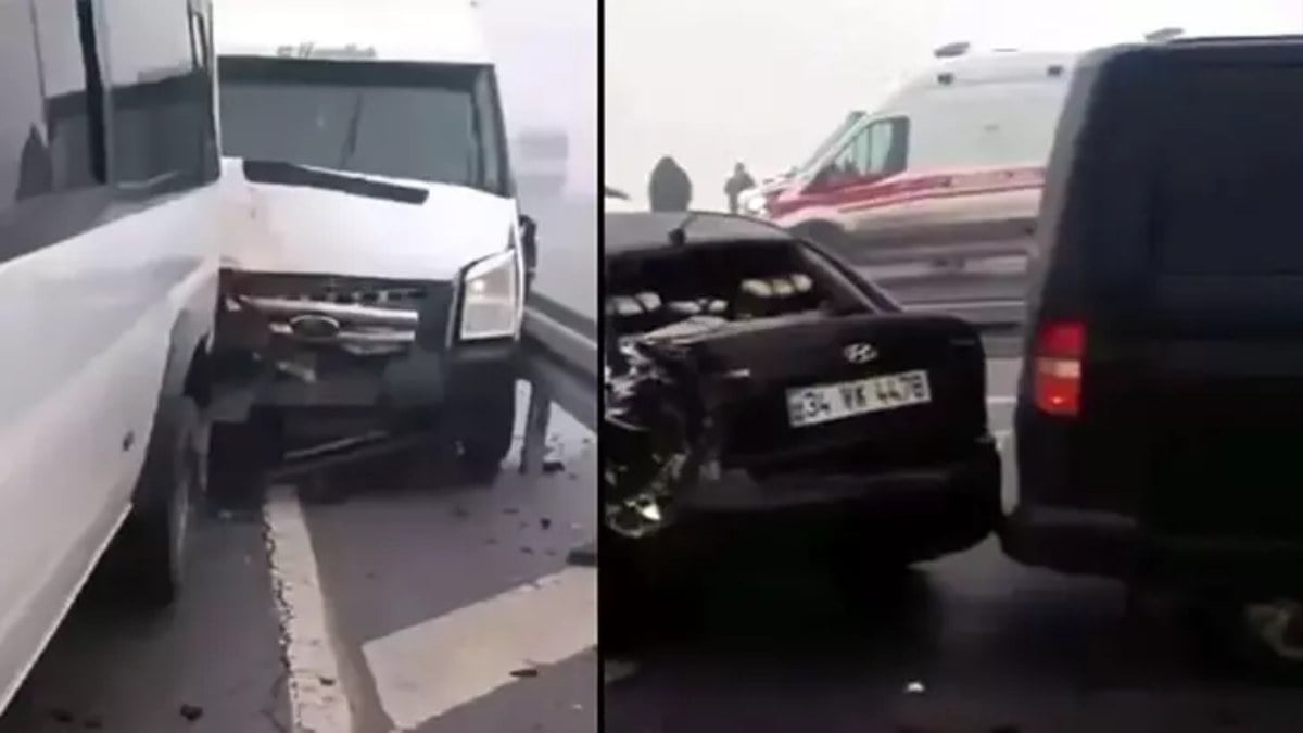 Bitlis’te zincirleme kaza! 6 araç birbirine girdi…