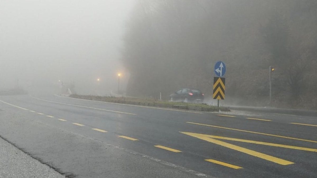Bolu Dağı’nda görüş mesafesi azaldı: Vatandaşlar güçlükle ilerledi