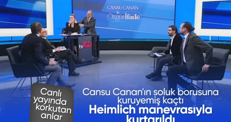 Canlı yayında korkutan anlar: Cansu Canan Özgen’in soluk borusuna kuruyemiş kaçtı