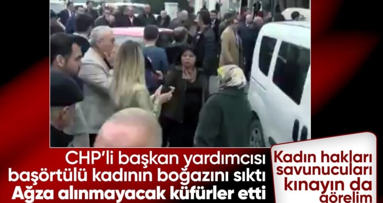 CHP’li Belediye Başkan Yardımcısı Hasan Akkuş, başörtülü kadına saldırdı