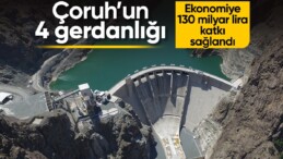 Çoruh Nehri üzerine inşa edilen projeler ekonomiye 130 milyar lira katkı sağladı