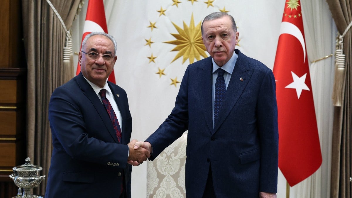 Cumhurbaşkanı Erdoğan Önder Aksakal ile görüştü