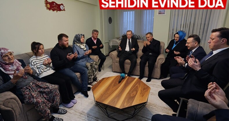 Cumhurbaşkanı Erdoğan’dan Eskişehir’de şehit ailesine ziyaret