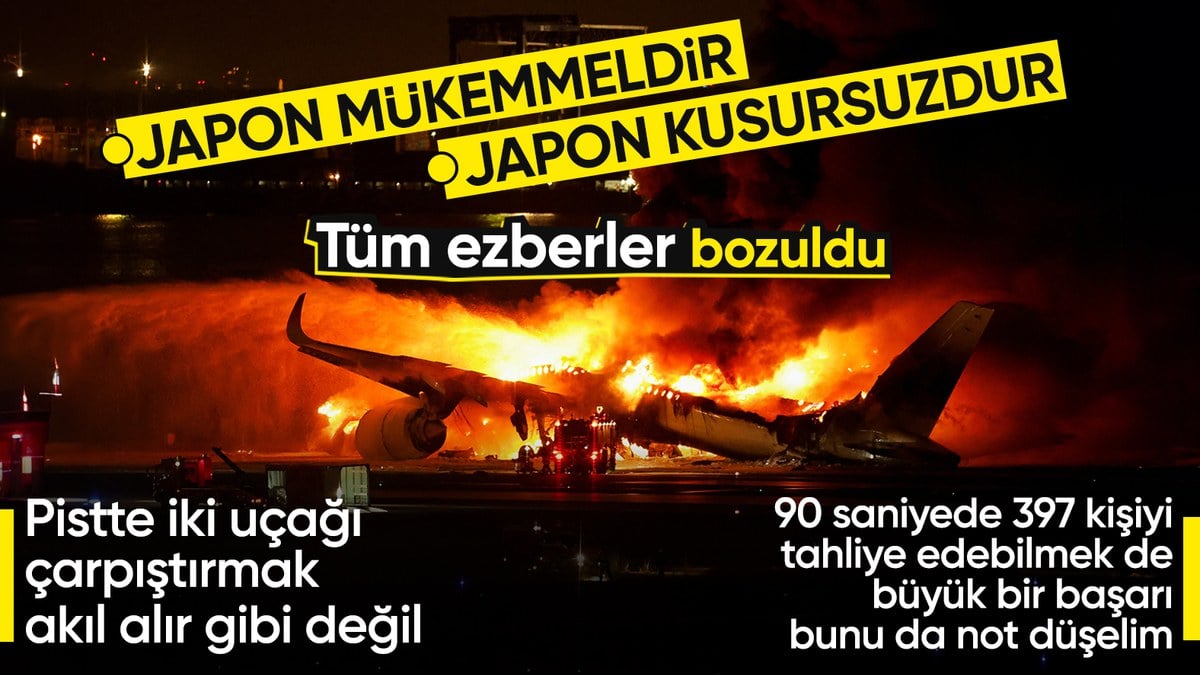 Dünya Tokyo’daki uçak kazasını konuşuyor: Japon sağlamlığı tartışılır oldu