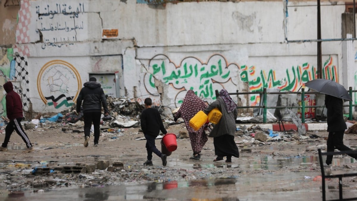 Gazze’de yağmur tehlikesi: Evler atık sular altında kalabilir