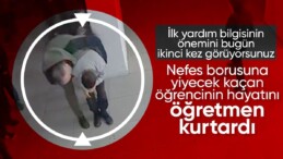 Heimlich manevrası hayat kurtarıyor! Fahrettin Koca öğretmenin öğrencisini kurtardığı anları paylaştı…