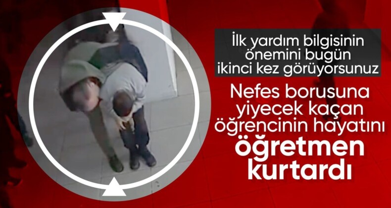 Heimlich manevrası hayat kurtarıyor! Fahrettin Koca öğretmenin öğrencisini kurtardığı anları paylaştı…