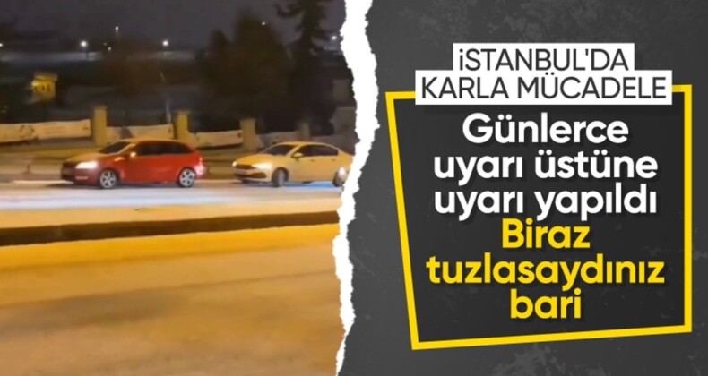 İBB kar yağışı için hazırlık yapmadı: Araçlar yolda kaldı